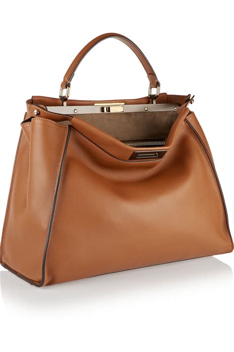 large fendi peekaboo brown|Fendi peekaboo fashionphile.